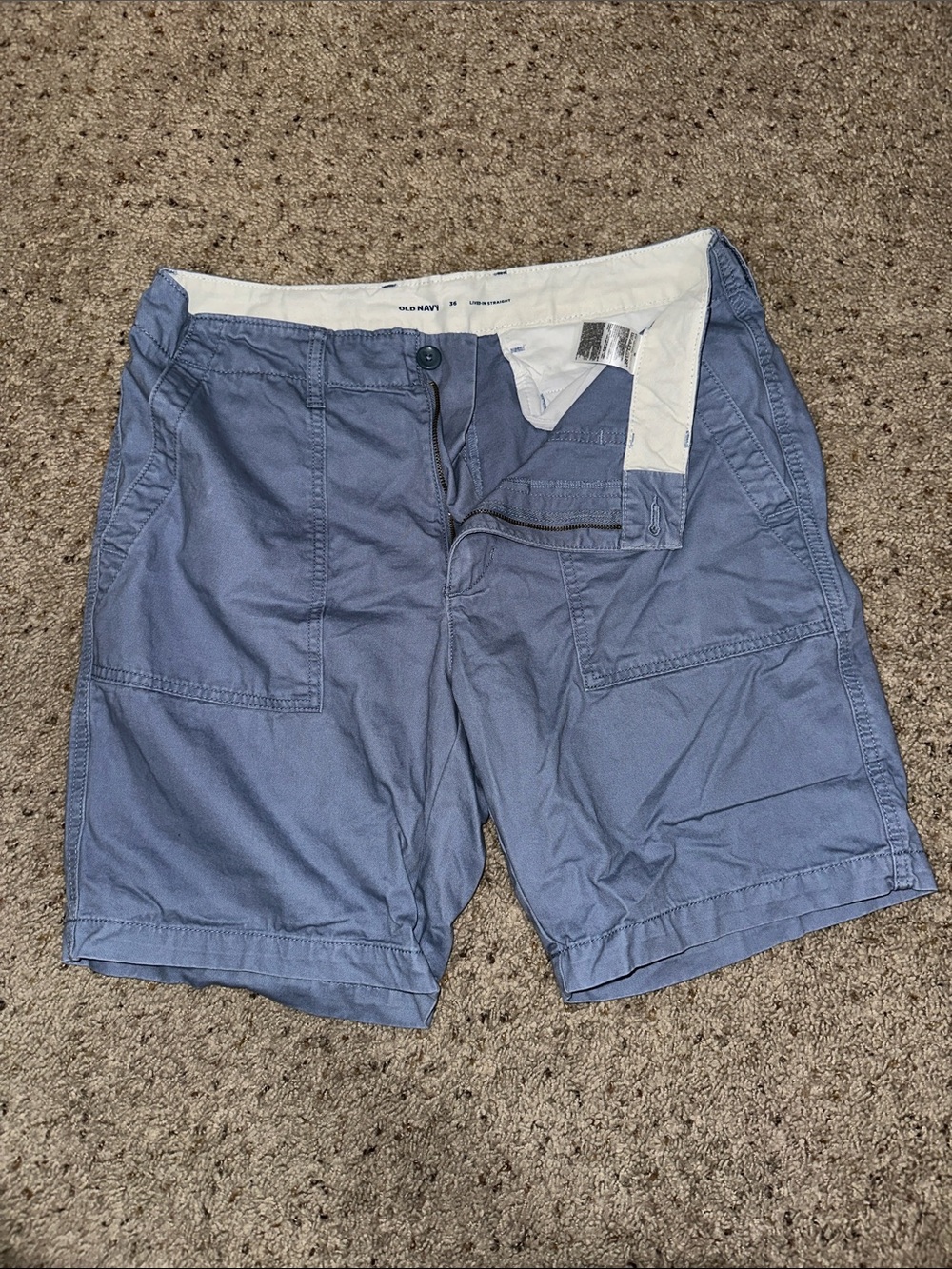 Men’s Blue Khaki Shorts